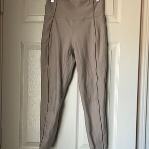 YPB Taupe High-Waisted Leggings